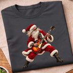 Santa Playing Electric Guitar T-Shirt