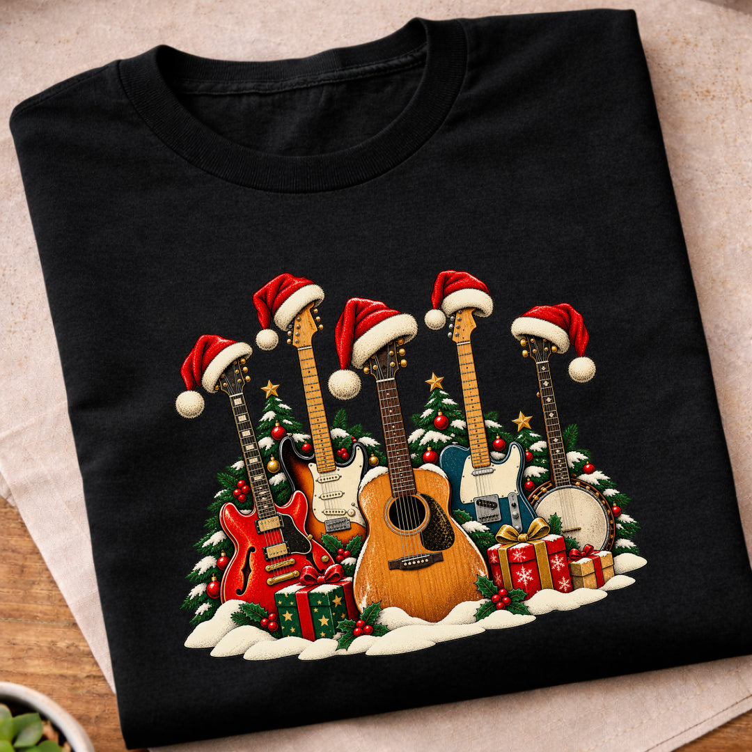 Christmas Guitars T-Shirt