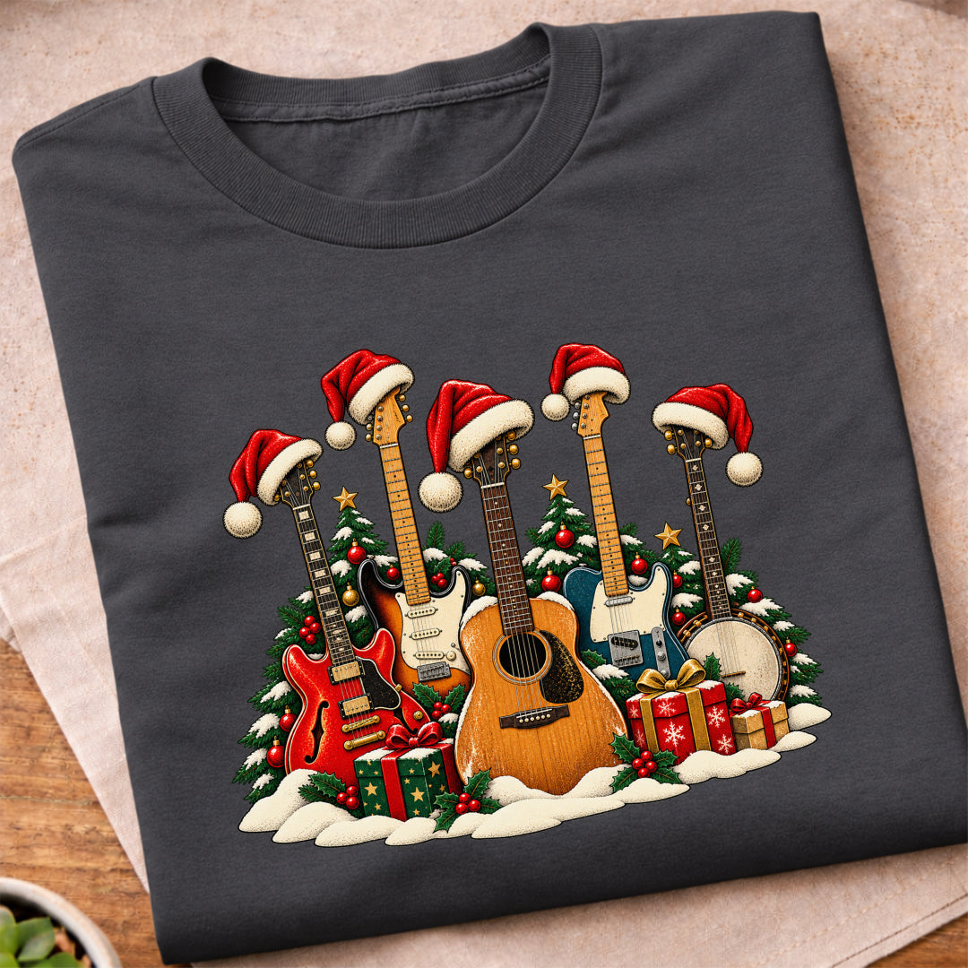 Christmas Guitars T-Shirt