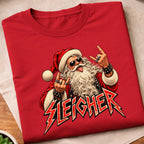 Santa Sleigher Rock Hand T-Shirt