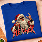 Santa Sleigher Rock Hand T-Shirt