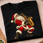 Santa Playing Saxophone T-Shirt