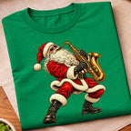 Santa Playing Saxophone T-Shirt