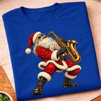 Santa Playing Saxophone T-Shirt