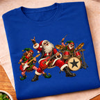 Santa Christmas Rock Band T-Shirt