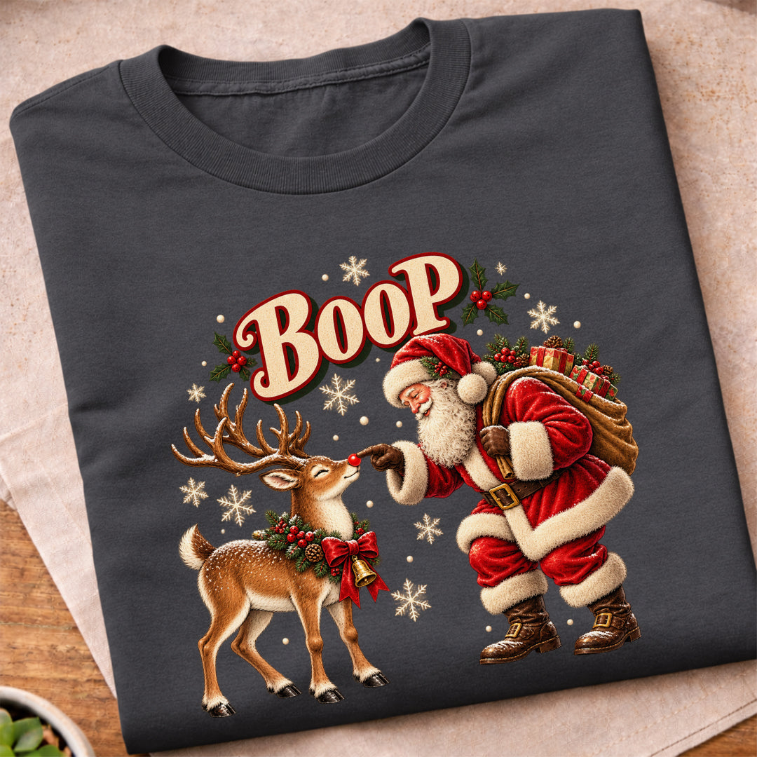 Santa Boop Reindeer T-Shirt