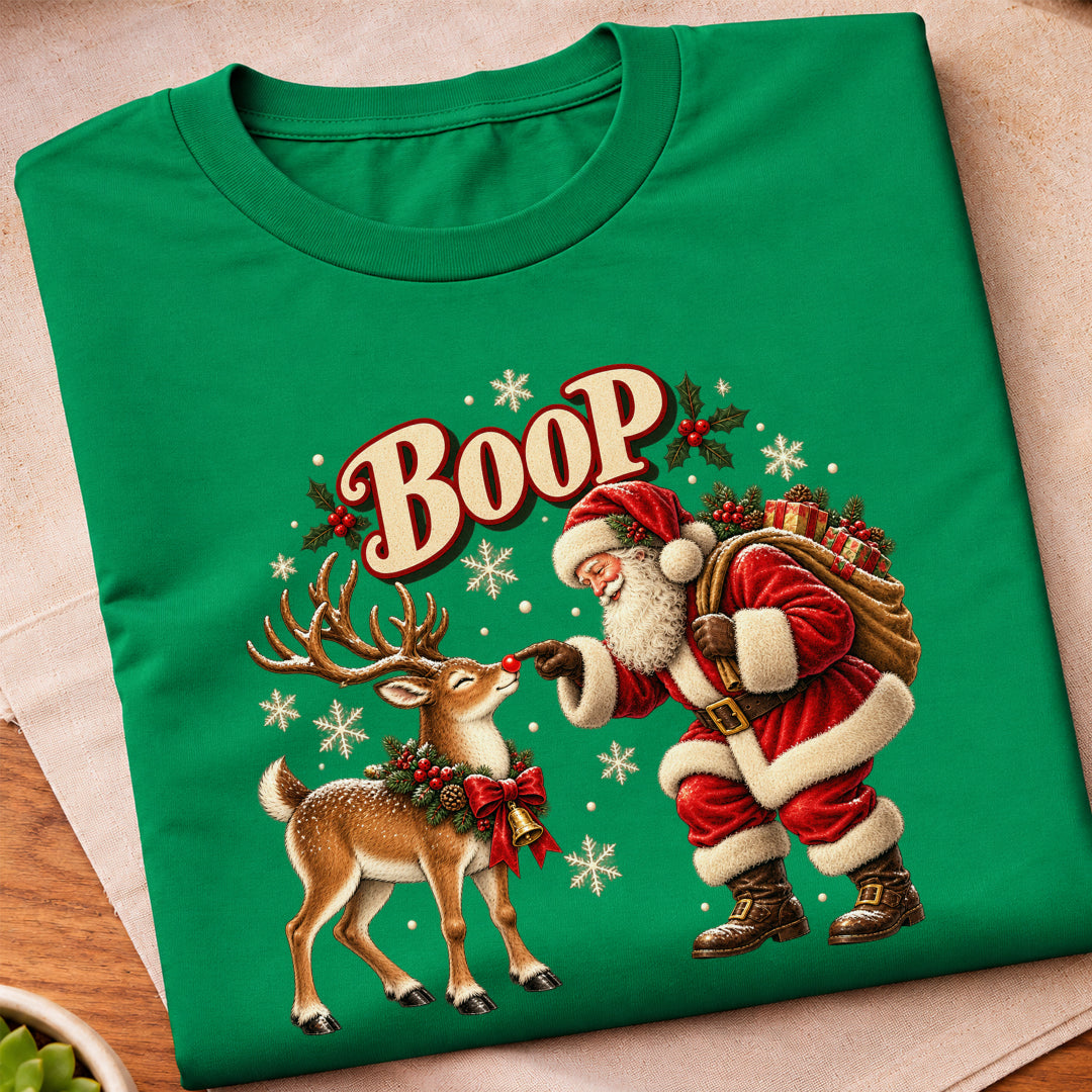 Santa Boop Reindeer T-Shirt
