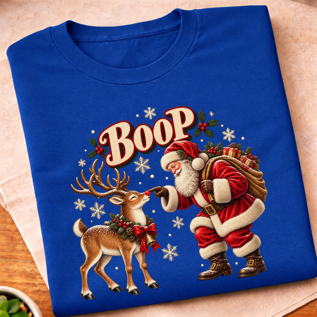 Santa Boop Reindeer T-Shirt