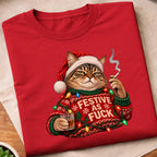 Festive Christmas Cat T-Shirt