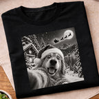 Christmas Dog Selfie T-Shirt
