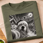 Christmas Dog Selfie T-Shirt