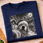 Christmas Dog Selfie T-Shirt