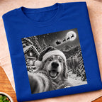 Christmas Dog Selfie T-Shirt