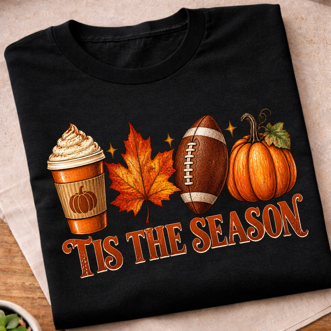 Tis The Season Fall Football T-Shirt