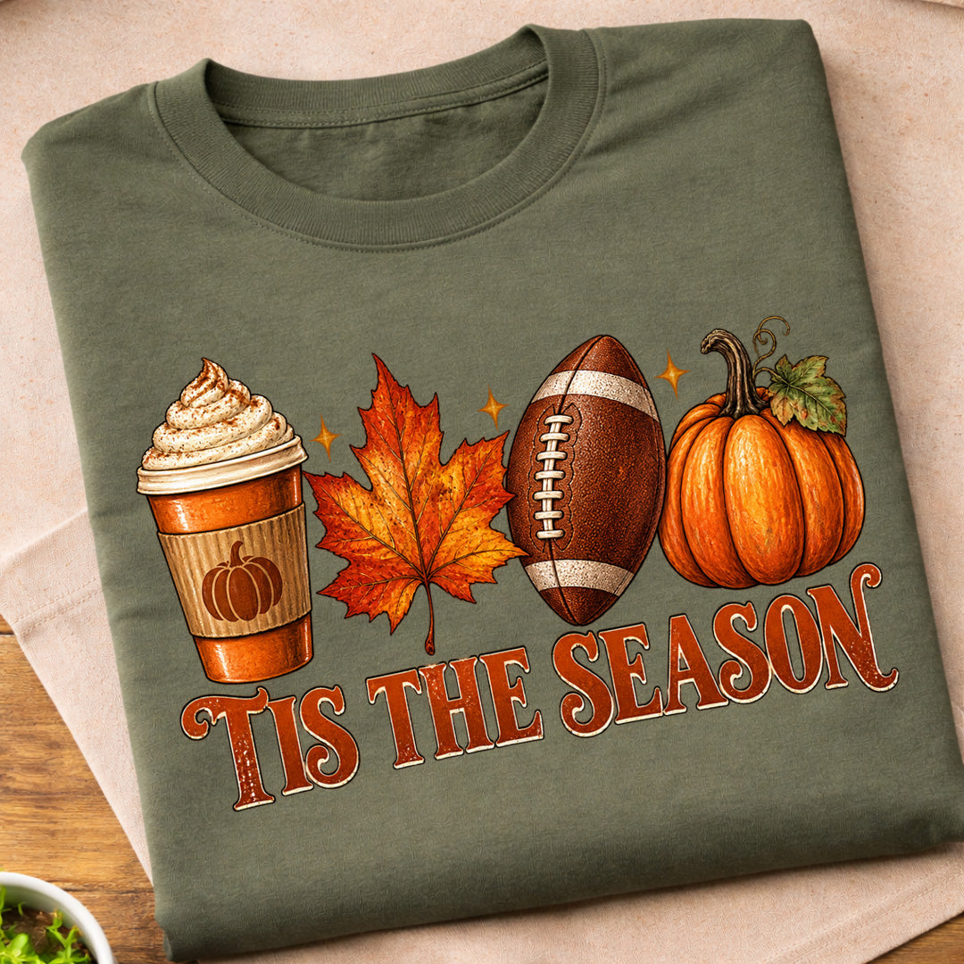 Tis The Season Fall Football T-Shirt