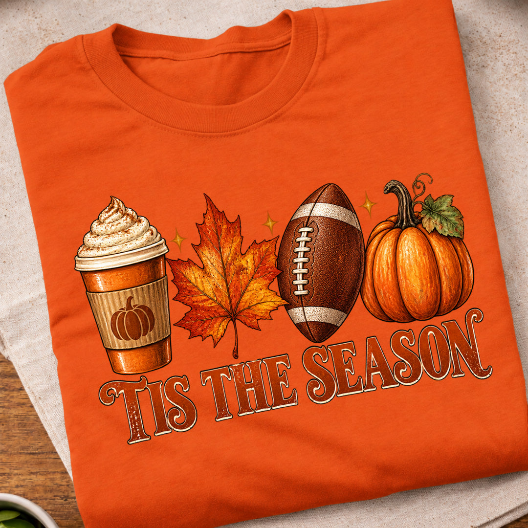 Tis The Season Fall Football T-Shirt