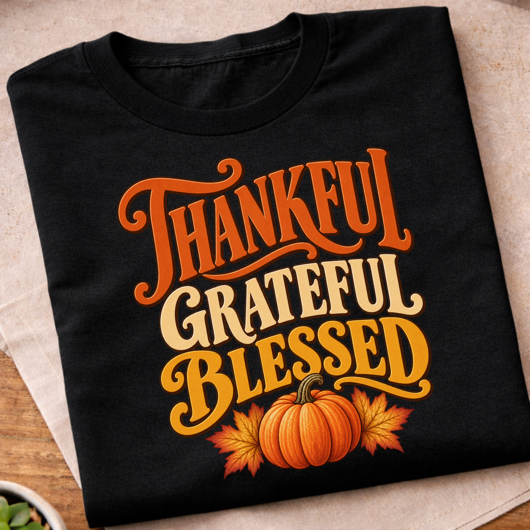 Thankful Grateful Blessed T-Shirt
