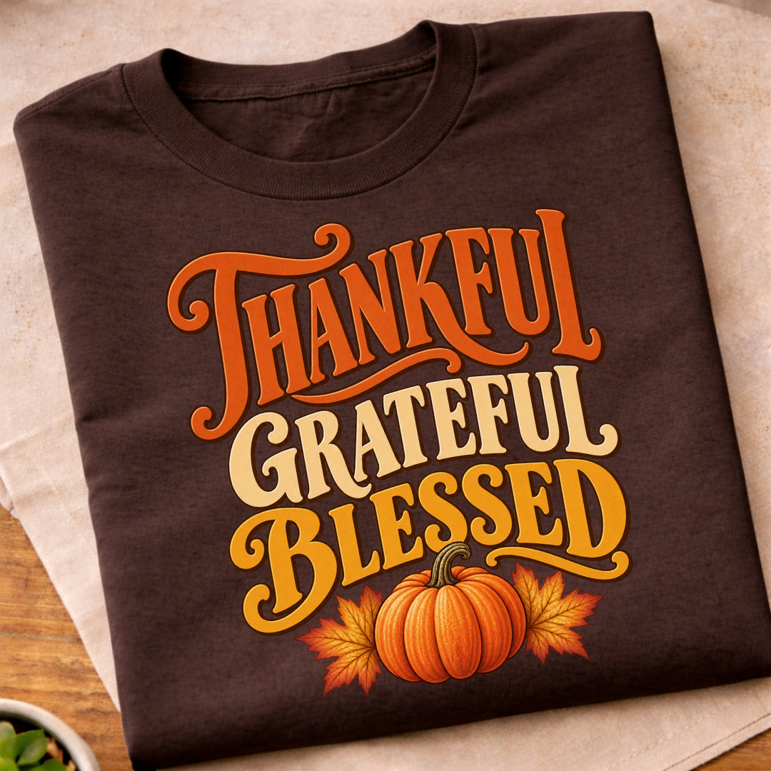 Thankful Grateful Blessed T-Shirt
