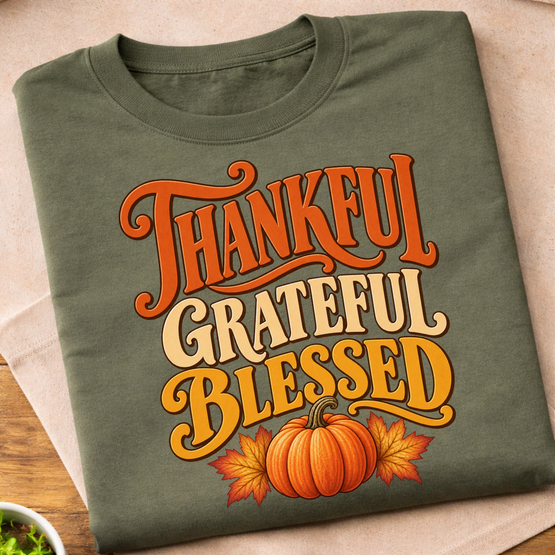 Thankful Grateful Blessed T-Shirt