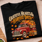 Grateful Hearts Harvest Days Truck T-Shirt