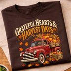 Grateful Hearts Harvest Days Truck T-Shirt