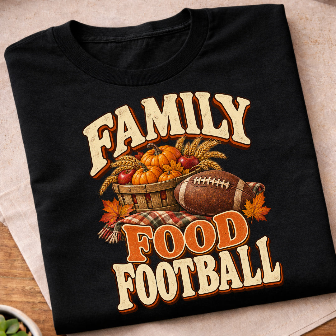 Family Food Football T-Shirt