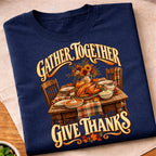 Gather Together Give Thanks Dinner T-Shirt