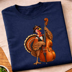 Turkey Playing Upright Bass T-Shirt