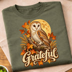 Grateful Autumn Owl T-Shirt