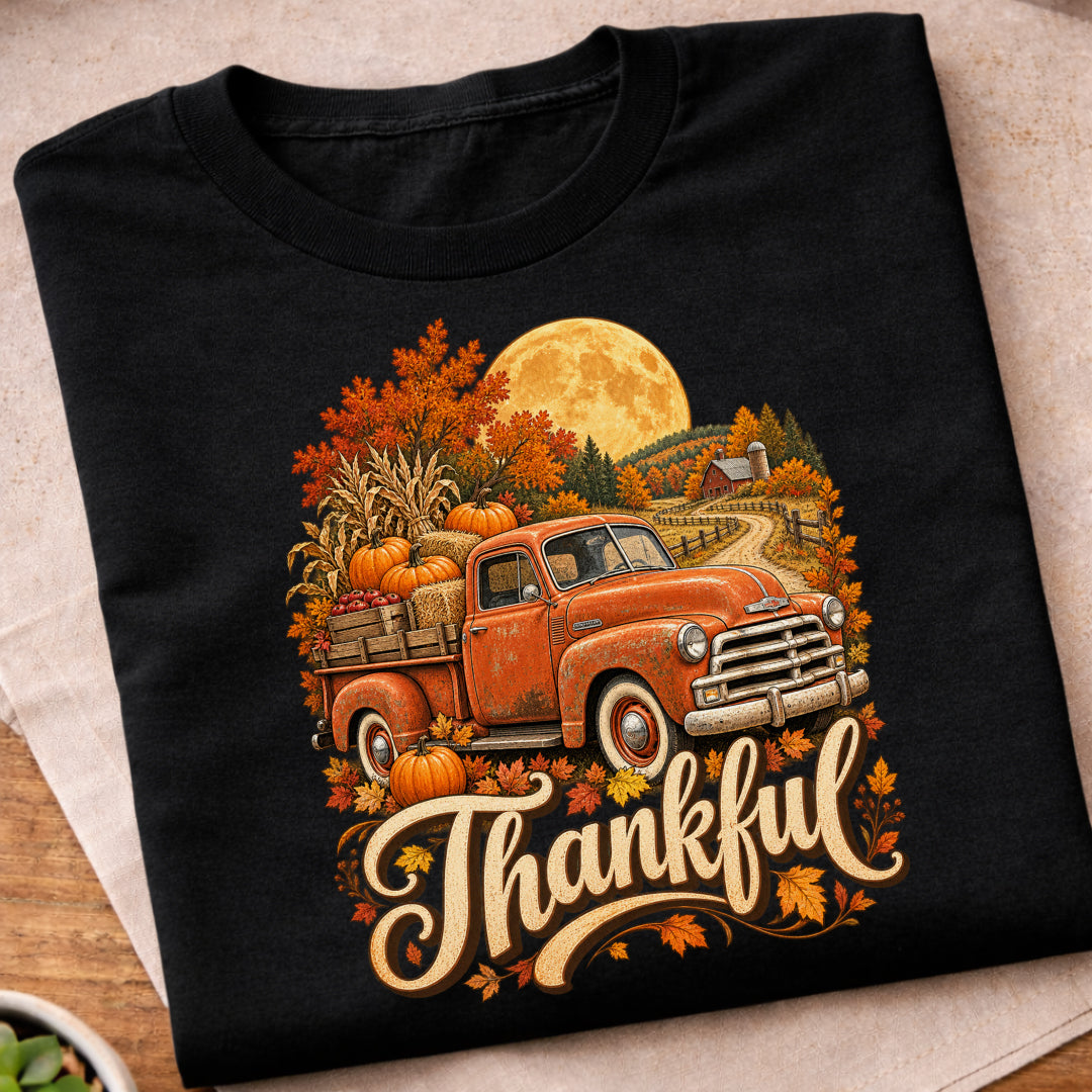 Thankful Vintage Fall Truck T-Shirt