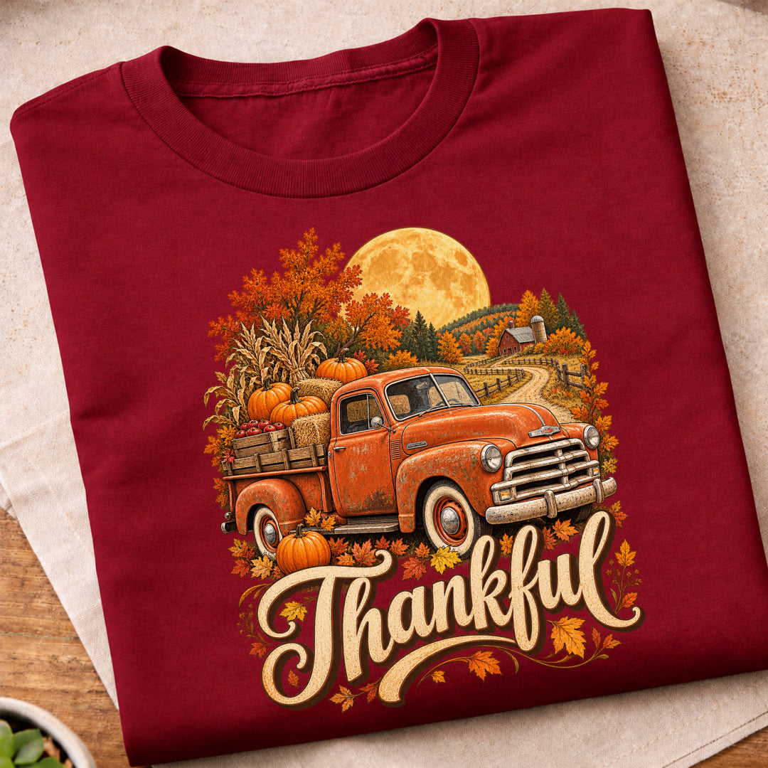 Thankful Vintage Fall Truck T-Shirt