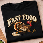 Fast Food Running Turkey T-Shirt