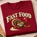 Fast Food Running Turkey T-Shirt