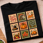 Vintage Thanksgiving Stamp Collection T-Shirt