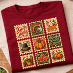 Vintage Thanksgiving Stamp Collection T-Shirt