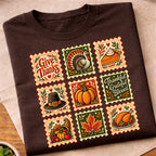 Vintage Thanksgiving Stamp Collection T-Shirt
