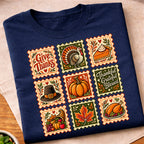 Vintage Thanksgiving Stamp Collection T-Shirt