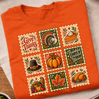 Vintage Thanksgiving Stamp Collection T-Shirt