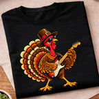 Turkey Playing Electric Guitar T-Shirt