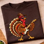 Turkey Playing Electric Guitar T-Shirt