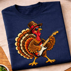 Turkey Playing Electric Guitar T-Shirt