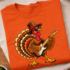 Turkey Playing Electric Guitar T-Shirt