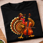 Turkey Playing Cello T-Shirt