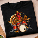Turkey Playing Drums T-Shirt
