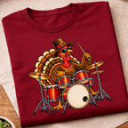 Turkey Playing Drums T-Shirt