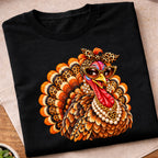 Leopard Print Glam Turkey T-Shirt