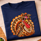 Leopard Print Glam Turkey T-Shirt