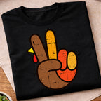 Retro Thanksgiving Peace Sign T-Shirt