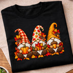 Autumn Thanksgiving Gnome Trio T-Shirt