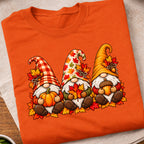 Autumn Thanksgiving Gnome Trio T-Shirt